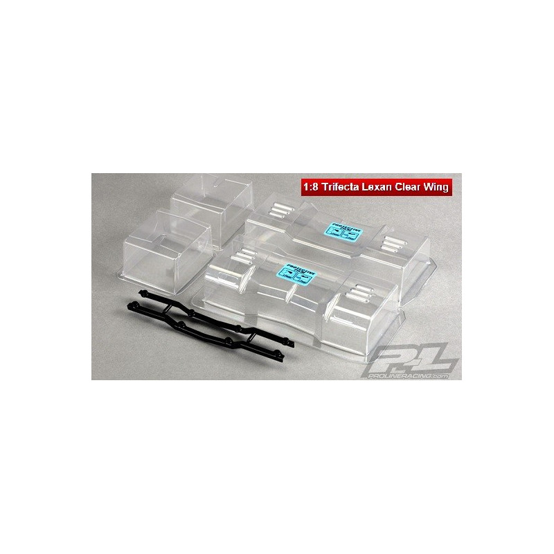 Proline 1:8 Trifecta Lexan Clear Wing