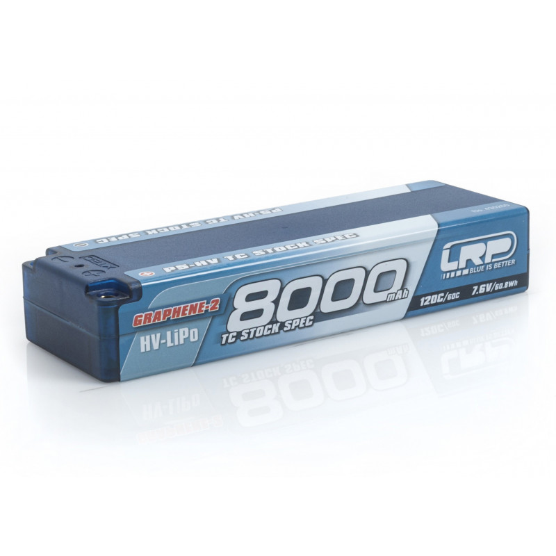 LRP P5-HV TC Stock Spec GRAPHENE-2 8000mAh Hardcase battery - 7.6V LiPo - 120C/60C