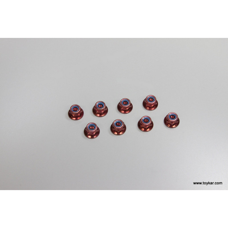 1-N4056FN-R Nut(M4x5.6)Flanged Nylon(Steel