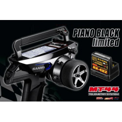 Sanwa MT44 Piano Black w/ RX-482 FH4T/FH3 4-Channel 2.4GHz Radio System MT44UVBK
