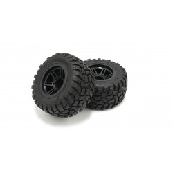 FATH501BK GluedTire ＆ Wheel Set (RAGE2.0/BK/2pcs)