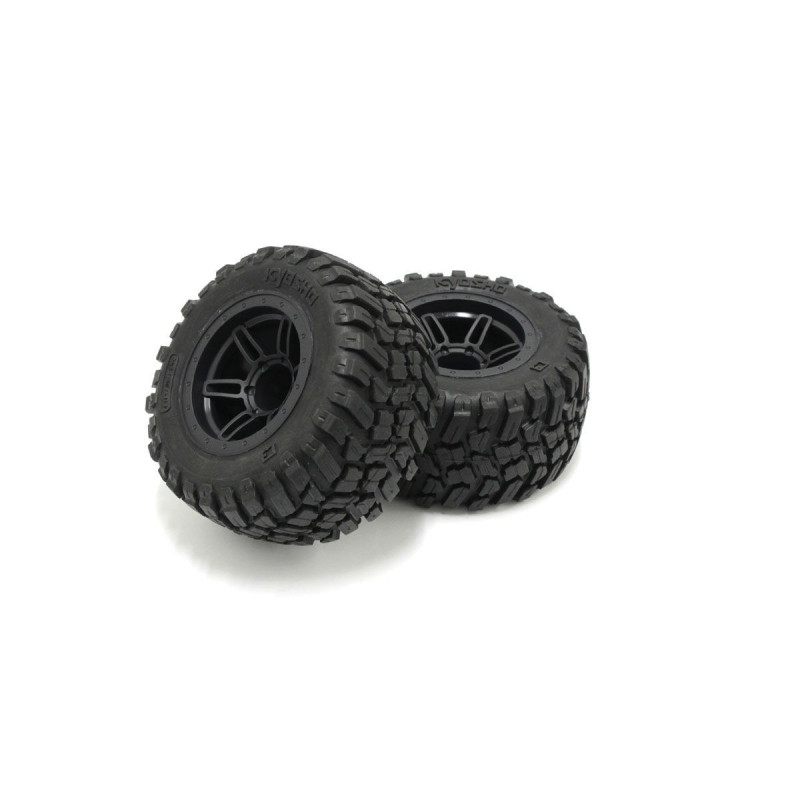 FATH501BK GluedTire ＆ Wheel Set (RAGE2.0/BK/2pcs)