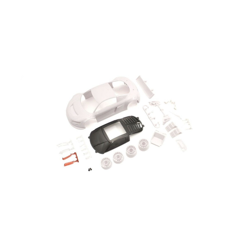 MZN195 Audi R8LMS Night-R WhiteBodySet w/Wheel
