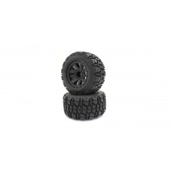 NTTH001BK Premaunted Tire(Nitro Tracker/Black/2pcs)
