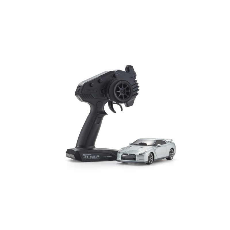 32331S MINI-Z RWD NISSAN GT-R (R35) Ultimate Metal Silver Readyset RTR
