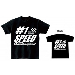 OS79883648 O.S.SPEED No.1 Dry T-Shirt Black (XL)