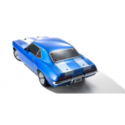 34418T1 1969 Chevy® Camaro® Z/28 1/10 Scale Radio Controlled Electric Powered 4WD FAZER Mk2 FZ02L Series Readyset Le Mans Blue