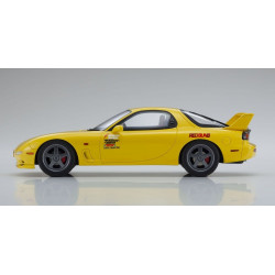 KSR18D02 Mazda RX-7 FD3S KYOSHO ORIGINAL 1/18scale Initial D  Yellow