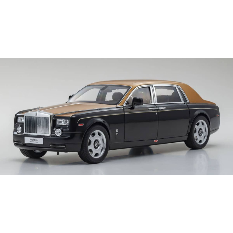 08841BKG Rolls-Royce Phantom EWB (Diamond Black/Gold) KYOSHO ORIGINAL 1/18scale