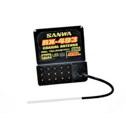 SANWA RX 493 M17 2.4GHz 4-Channel FHSS5 SRX/SSL Receiver 107A41373A