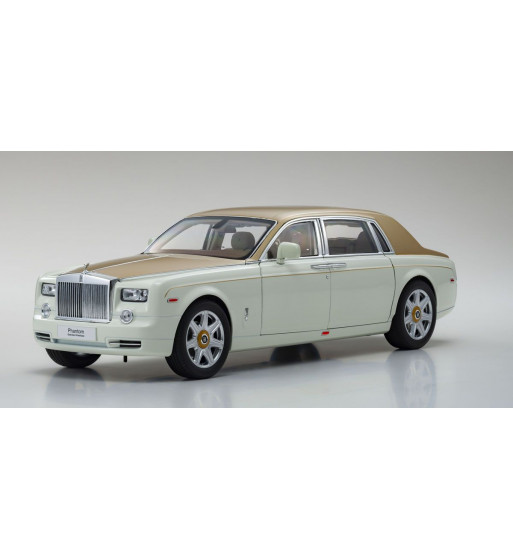 08841EWG Rolls-Royce Phantom EWB (English White/Gold) KYOSHO ORIGINAL 1/18 scale