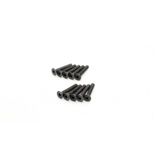 1-S33020H Flat Head Screw(Hex/M3x20/10pcs)