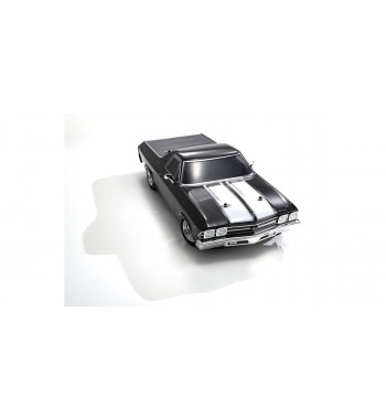 34419T1 FAZER Mk2 FZ02L 1969 Chevy® El Camino® SS 396® Tuxedo Black 1:10 Scale Radio Controlled Electric Powered 4WD