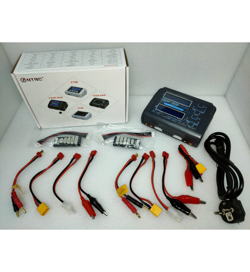 HT-RC C240 DUO AC150W/DC Dual Channel 10A Balance Charger Discharger for LiPo LiHV LiFe Lilon NiCd NiMh