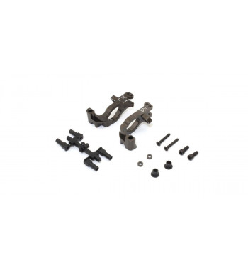 IFW629B Aluminum Front Hub Carrier Set(L,R/22ﾟ/Gunmetallic/MP10)