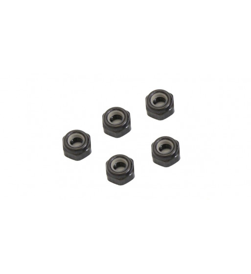 1-N3033NA-GM Nut(M3x3.3)Nylon(Aluminium/Gunmetal/5pcs)