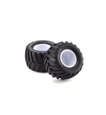 EZTH001WS GluedTire＆Wheel(FZ-02L-BT/W/Soft/2pcs