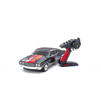 34416T2 1970 Chevy® Chevelle® SS™ 454 LS6 Tuxedo Black 1/10 Scale Radio Controlled Electric Powered 4WD FAZER Mk2 FZ02