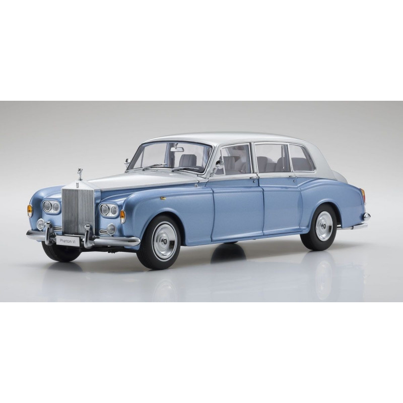 KYOSHO ORIGINAL 1/18 scale Rolls Royce Phantom VI (Light blue / silver)