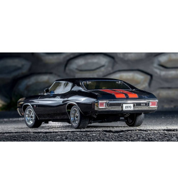 34416T2 1970 Chevy® Chevelle® SS™ 454 LS6 Tuxedo Black 1/10 Scale Radio Controlled Electric Powered 4WD FAZER Mk2 FZ02