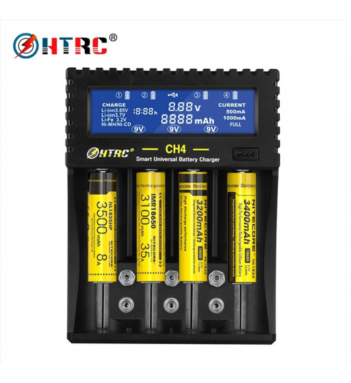 HTRCCH4 Smart Universal Battery Charger AA / AAA
