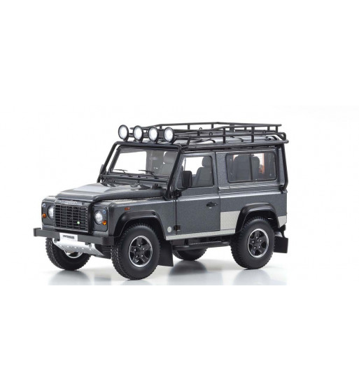 08901TR Land Rover Defender 90 KYOSHO ORIGINAL 1/18 scale (Gray)