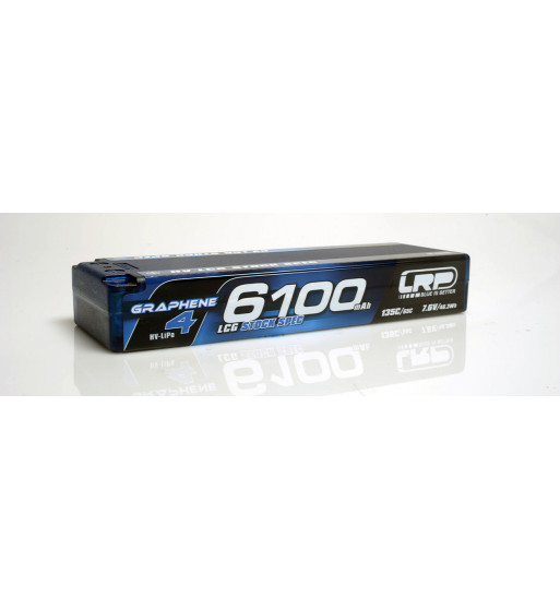 LRP431281 LRP HV LCG STOCK SPEC GRAPHENE-4 6100MAH HARDCASE BATTERY - 7.6V LIPO - 135C/65C - 273G