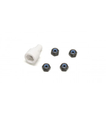 MZW13BK Color Nylon Nut Black