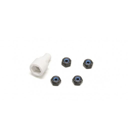MZW13BK Color Nylon Nut Black