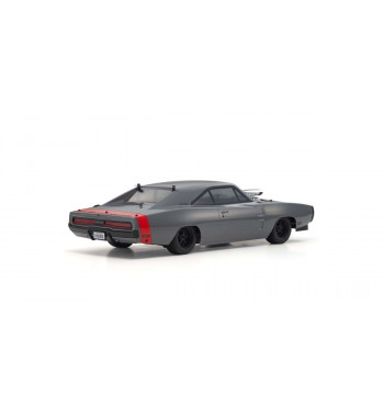 34492T1 1970 Dodge Charger Supercharged VE Gray 1/10 Scale Radio Controlled EP4WD FAZER Mk2 FZ02L VE Readyset