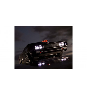 34492T1 1970 Dodge Charger Supercharged VE Gray 1/10 Scale Radio Controlled EP4WD FAZER Mk2 FZ02L VE Readyset