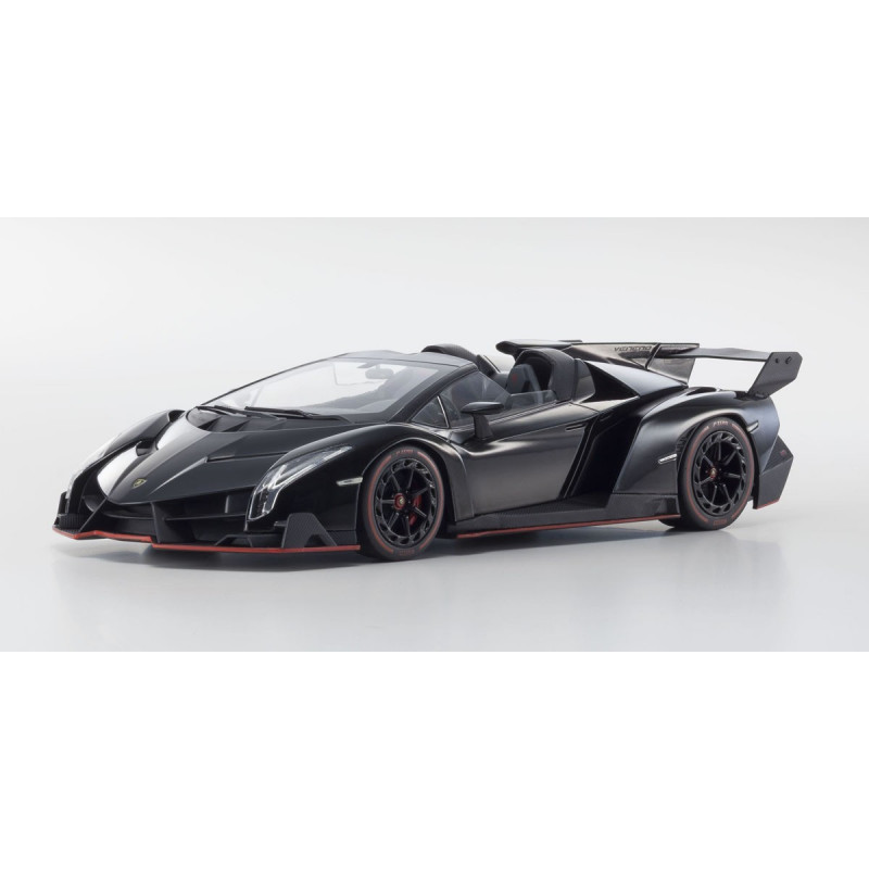 OUSIA 1/18 Lamborghini Veneno Roadster Black / Red Line