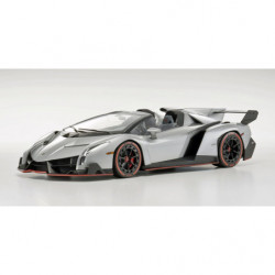 OUSIA 1/18 Lamborghini Veneno Roadster Gray / Red Line