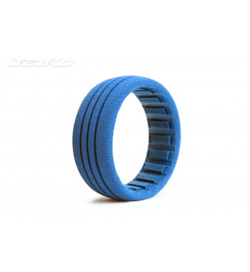 JETKO POWER SUPER SONIC MEDIUM SOFT PRE-GLUED WITH BLACK WHEEL 1/8 BUGGY ONROAD TIRE 1 PAIR