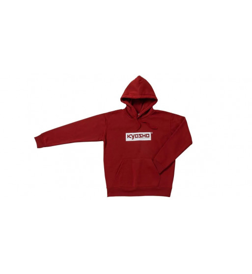 KOS-PK01BG KYOSHO Box Logo Hoodie (Burgundy)