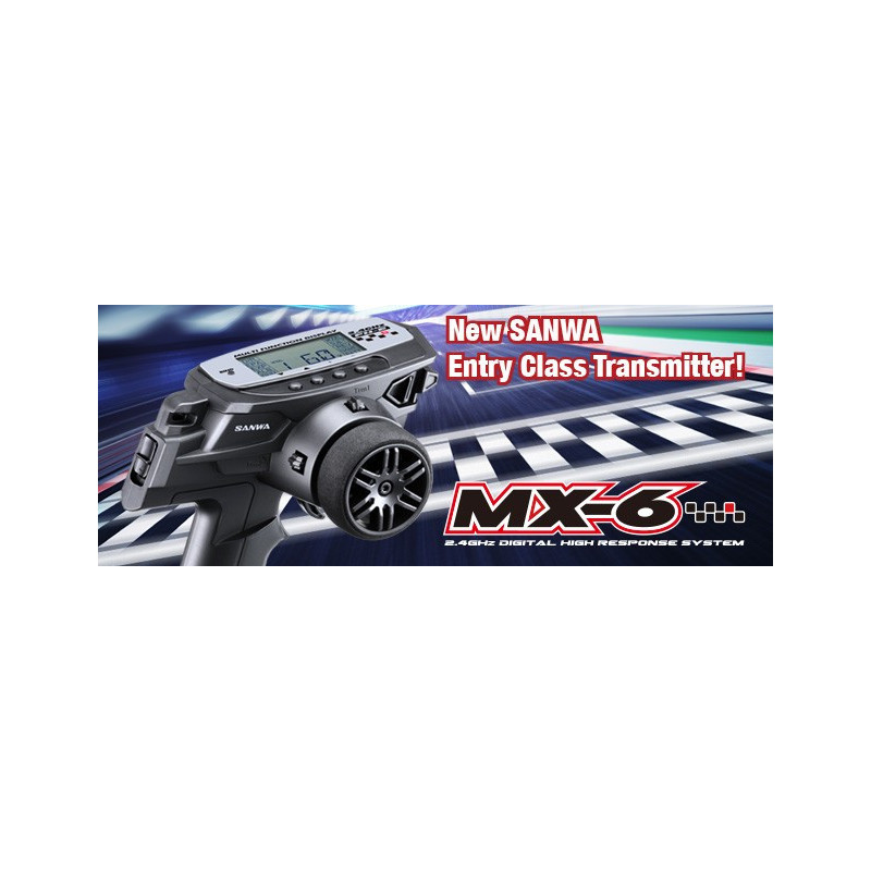 Sanwa MX6 3-Channel 2.4GHz FH-E