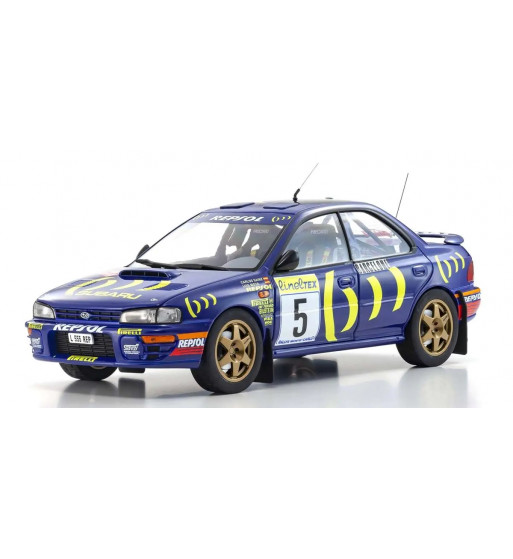 08962B KYOSHO ORIGINAL 1/18 scale Subaru Impreza 1995 Monte Carlo No.5