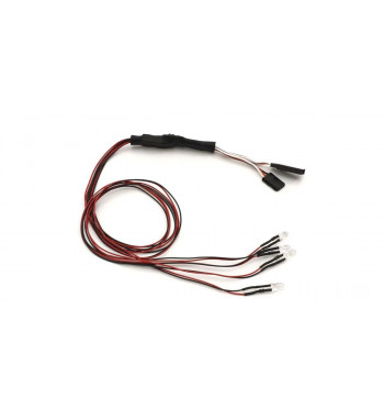 97054-4CR-B LED LightUnit(Φ5/4Bulbs/L-400/Clear＆Red)