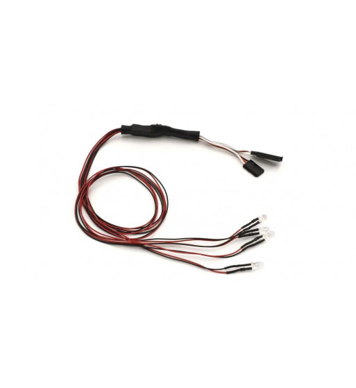 97054-4CR-B LED LightUnit(Φ5/4Bulbs/L-400/Clear＆Red)