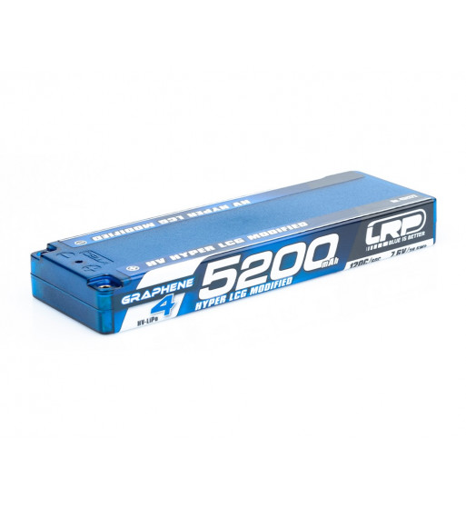 LRP431272 HV HYPER LCG MODIFIED GRAPHENE-4 5200MAH HARDCASE BATTERY - 7.6V LIPO - 120C/60C