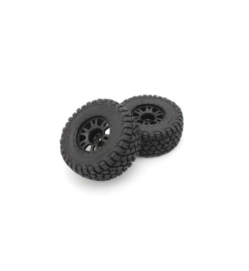 KBTH002BK Glued Tire＆Wheel Set2.4"(KB10L/Black/2pcs)