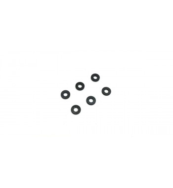 97059-01BK Aluminum Collar (3x7x1mm/Black/6pcs)