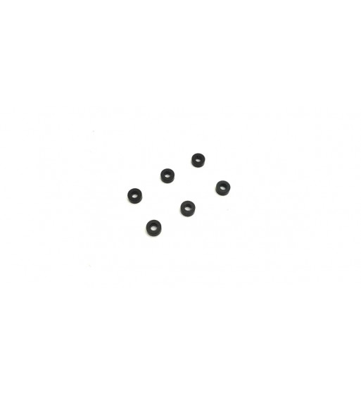 97059-03BK Aluminum Collar (3x7x3mm/Black/6Pcs)