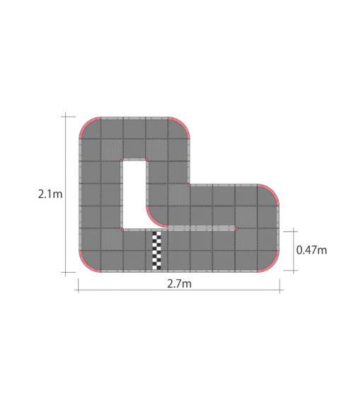 87033 Mini-Z GrandPrix Circuit 30 Short (48pcs)