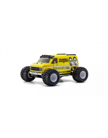 34413T1 1:10 Scale Radio Controlled Electric Powered 4WD FAZER Mk2 FZ02L-BT readyset MAD VAN with MOONEYES