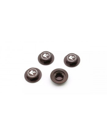 IFW649GM Wheel Nut(Gun Metallic/4pcs/Flange Cap/Serration)