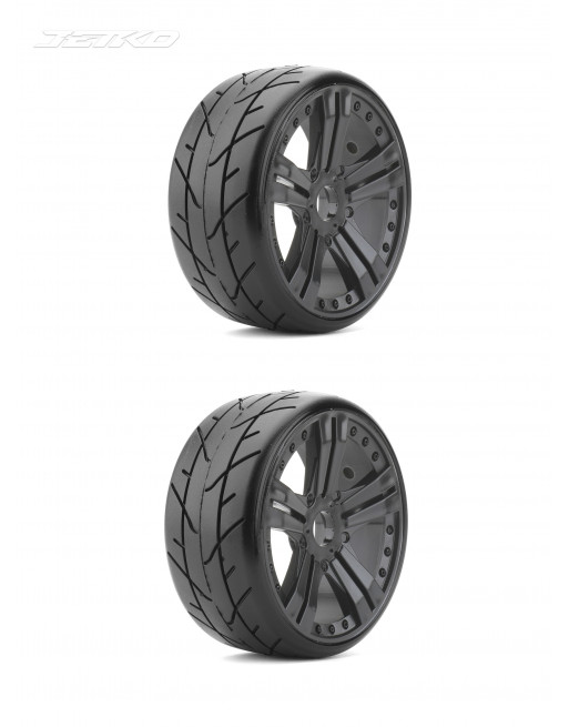 JKO1103CBMSGB JETKO POWER 1/8 GT VERTEX/Claw Rim/Black/Medium Soft/Glued/Belted