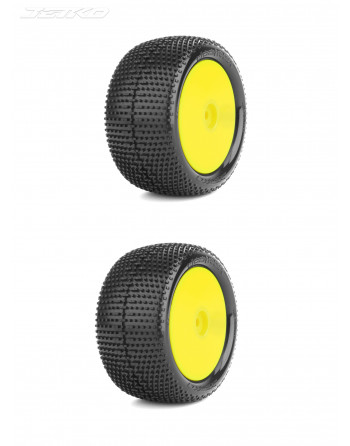 JKO2010DYSSG  JETKO 1/10 Buggy 2&4WD Rear-DESIRER/Dish/Yellow Rim/Super Soft/Glued